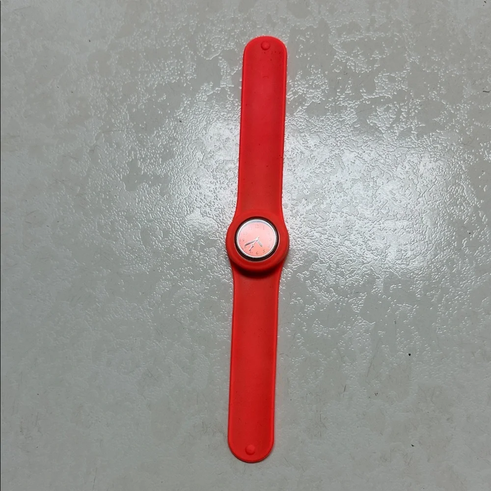 Red Silicone Slap-On Watch needs battery